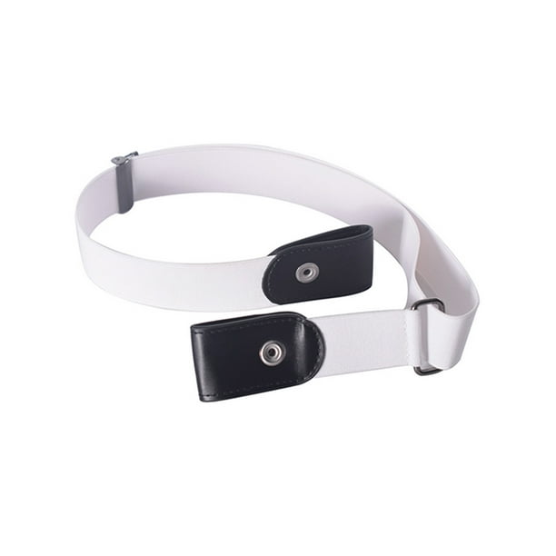 Wodstyle Women Men Unisex Black Buckleless Buckle Free Elastic Belt