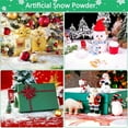 thumbnail image 4 of Christmas Decoration Artificial Snow Powder Mud Simulation Expansion Type Water Absorbing Fake Snowflake Snowman DIY Material Mixed With Water Snow, 4 of 5
