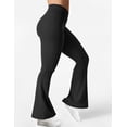 thumbnail image 4 of Leggins acampanados YEOREO Kalie Scrunch para mujer, color negro, talla M, 4 of 7