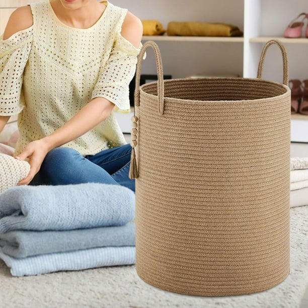 Cesta De Lavandería 95 Litros, Almacenamiento Para Bebé Marrón Oscuro 