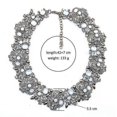 thumbnail image 4 of Gargantilla grande con diamantes de imitación de cristal de moda para mujer, collar de lujo W, rosa 2, 4 of 4