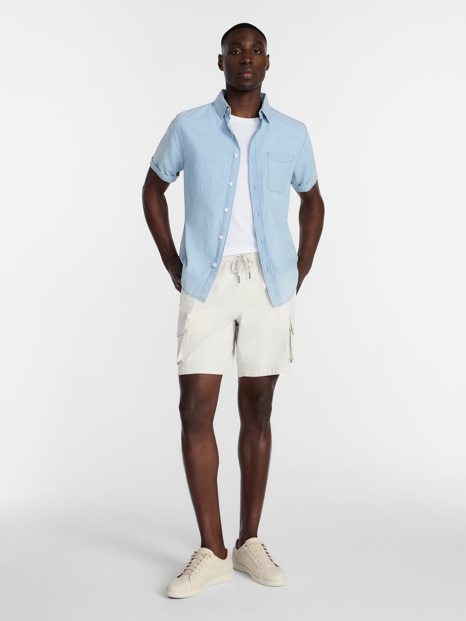 George Men's and Big Men's E Waist Cargo Shorts, 8" Inseam, Sizes S-3XL
