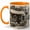 Orange, variant on Montmartre Patisserie 11oz Ceramic Mug, French Bakery Coffee Cup, Paris Cafe Street Gift