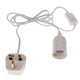 thumbnail image 5 of 3xCable Enchufable Colgante Con Interruptor De Encendido / Apagado E27 Portalámparas UK Sunnimix Soporte de bombilla de lámpara de enchufe de tornillo, 5 of 8