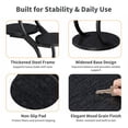 thumbnail image 6 of Biemlerfn 4-Tier Round Side Table, Small End Table with Metal Frame, Wood Nightstand for Patio, Sofa, Living Room & Bedroom, Black, 6 of 11