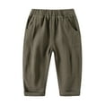 thumbnail image 2 of Esaierr Kids Toddler Boys Pant for Kids Toddler,Baby Joggers Sweatpants Elastic Waist Casual Pocket Fashion Casual Solid Color Spring Fall Trousers for 1-8Years, 2 of 7