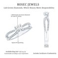 thumbnail image 5 of Rosec Jewels Certified 5mm Lab Grown Diamond Promise Engagement Ring - EF-VS Quality, 925 Sterling Silver, US 3.00, 5 of 8