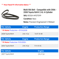 thumbnail image 2 of Multi Rib Belt - Compatible with 2006 - 2008 Toyota RAV4 2.4L 4-Cylinder 2007, 2 of 2