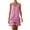 Pink, variant on Sahpxhe Mini Dresses for Women Sleeveless V-Neck Ruffle Tiered Cotton Linen Tank Dress Casual Summer Beach Vacation Sundresses Blue XL