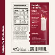 Keto Chow Raspberry Cheesecake Ultra Low-Carb Meal Shake, Single Meal