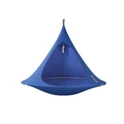 The Hamptons Collection 72 Blue Two Person Hanging Cacoon Chair with Hanging Hardware