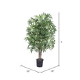 thumbnail image 3 of Pemberly Row 4' Artificial Japanese Maple Bush with Black Plastic Pot in Green, 3 of 3