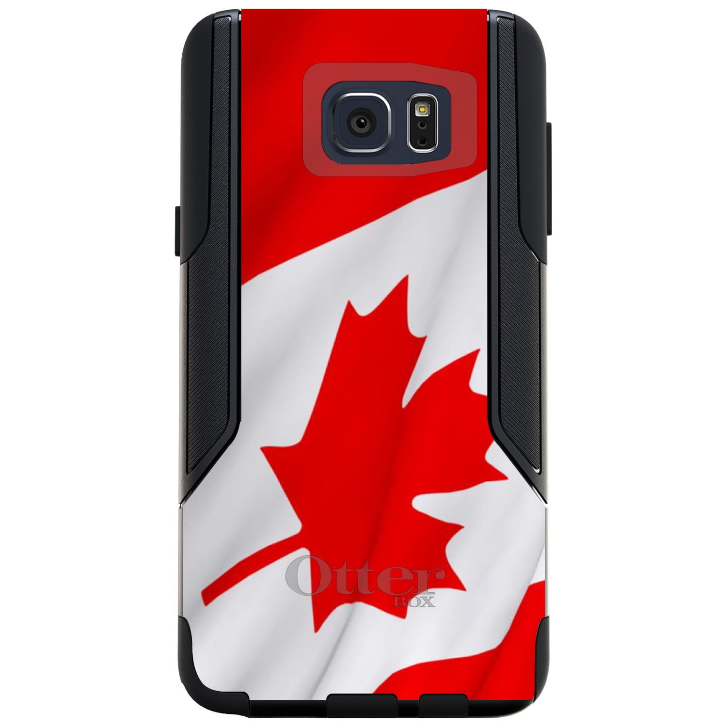 CUSTOM Black OtterBox Commuter Series Case for Samsung Galaxy Note 5 Red White...
