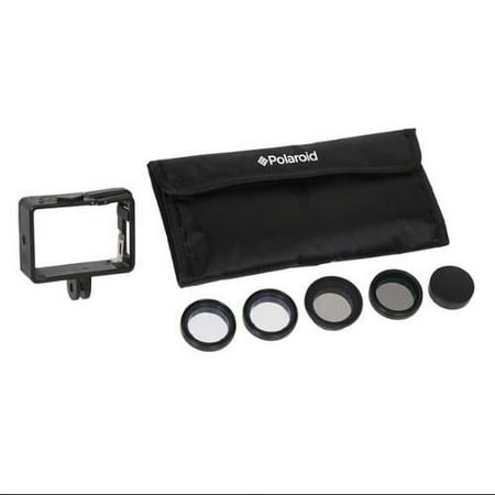 Polaroid Optics Professional Push-On HD MC Filters For GoPro Hero 3/3+/4 Cameras (UV, CPL, ND9, 4X STAR, Cover)