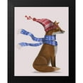 thumbnail image 2 of Fab Funky 12x14 Black Modern Framed Museum Art Print Titled - Windswept Fox, 2 of 5