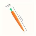 thumbnail image 5 of 4pcs Carrot Shaped Mechanical Pencils, 0.7mm, Mechanical Pencils, Cartoon Soft Glue Pencils, School Gift, Office Supplies, 5 of 5