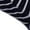 Navy Blue, variant on Women's Henley Neck Striped Long Sleeve Slim Fit Knit Top Black S