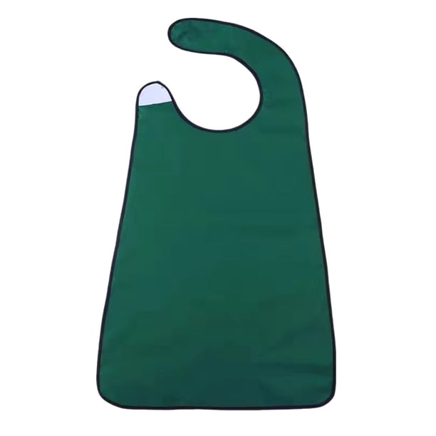 Manta para sofá, babero para adultos, hombres y mujeres, paño de comer para personas mayores y discapacitadas, babero ajustable, protectores de ropa, baberos de algodón lavables.