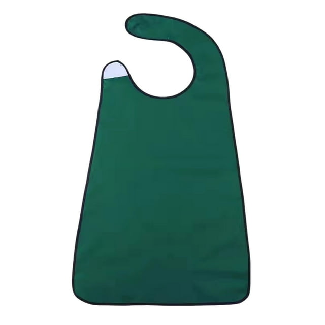 Aodebiao Bavoir Réutilisable pour Adulte avec Fermeture à Crochets et Boucles Réglables, Grande Couverture, Blouse Imperméable pour Repas, Protecteur de Vêtements en Tissu Lavable pour Soins et Usage Domestique