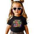 thumbnail image 3 of Promoted to Big Sister Shirt for Girls Sibling Reveal Tee, Black Shirt, Youth L, 3 of 8