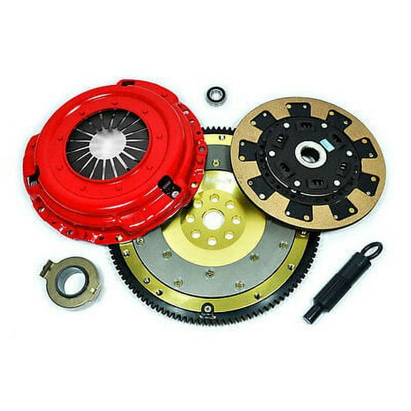 KUPP KEV CLUTCH KIT ALUMINUM FLYWHEEL FITS 1991-1998 NISSAN 240SX 2.4L KA24DE