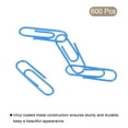 thumbnail image 3 of Uxcell Paper Clips 1.1 Inch Vinyl Coated with Box for Office Home Blue Count 600, 3 of 6