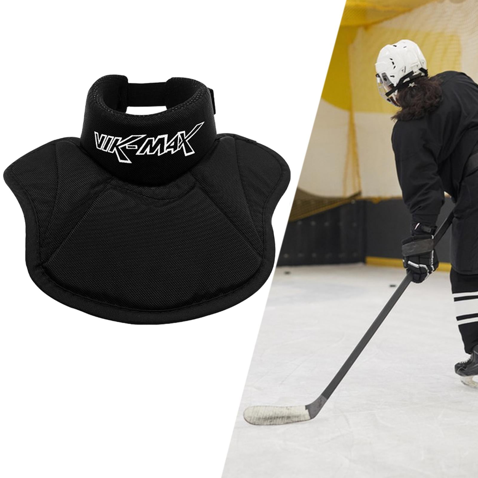 Protège-cou Hockey Sur Glace – Multicouche Anti-impact, Toile Respirante, Réglable, Unisexe Pour Junior Et Adulte