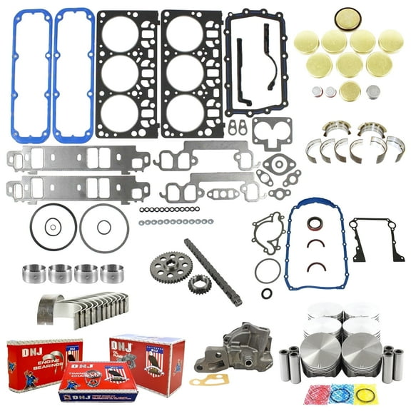 DNJ EK1139M Master Engine Rebuild Kit Fits Cars & Trucks 1998-2003 Dodge B1500 Dakota Durango Ram 2500 Van 3.9L OHV V6 12V 239cid