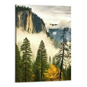Shiartex  Yosemite National Park Wall Art Autumn Nature Landscape Pictures California Valley Art Canvas Framed Home Living Room Bedroom Ready to Hang(16x20 Inch)