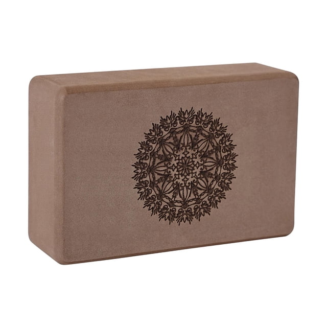 guohui Block Brick Practical Exercise Brick Accessories Accessory for Stretching Home Brown