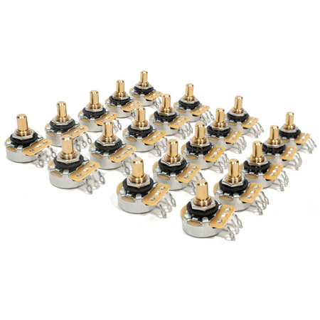 - 20 Bulk Pack Genuine CTS Tone / Volume 250K Solid Shaft Pots for Fender Tele