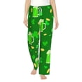 thumbnail image 2 of Kdxio Women's Comfy Stretch St Patrick's Day2Print Drawstring Pajama Pants-X-Large, 2 of 9