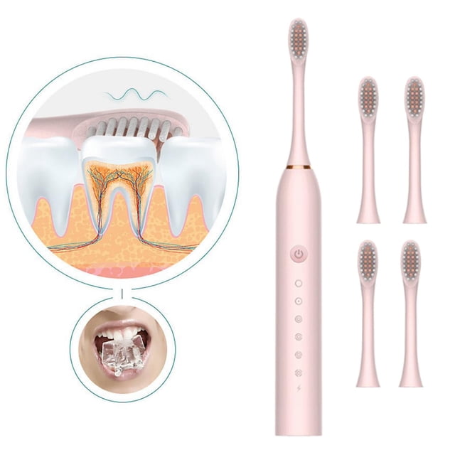 2 Piezas 6 Modos con Cabezales de Cepillo de Repuesto Colcomx cepillo de dientes eléctrico para niños IPX7 a Prueba de Agua