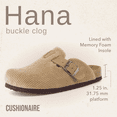 thumbnail image 4 of Cushionaire Hana Women's Clogs | Comfortable Vegan Suede Clogs for Women | Slip On Potato Shoes with Cork Footbed & Arch Support | Memory Foam, Wide Widths Available, 4 of 24