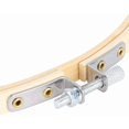 thumbnail image 3 of HUGFEGWE Embroidery Hoops Adjustable Bamboo Cross Stitch Frame Circle Stretch Clip Sewing Tools for Sewing Studio DIY Projects Bamboo Hoops for Precise Stitching (6 Pieces 26cm) CJB91-88834, 3 of 9