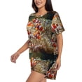 thumbnail image 2 of Goofa Cute Anemone Fish for Womens Cotton 2 Piece Pajamas Set Classic Short Sleeve Pjs Set Soft Button Down Sleepwear Loungewear-Large, 2 of 7