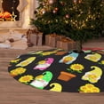 thumbnail image 5 of KLL 36" Christmas Tree Skirt Gnomes With Sunflowers Xmas Tree Skirts Mat for New Year Xmas Holiday Party Indoor Outdoor Home Decoration, 5 of 5