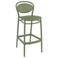 thumbnail image 1 of Compamia Marcel Tabouret de Bar Contemporain en Résine pour Intérieur/extérieur Vert Olive, 1 of 5