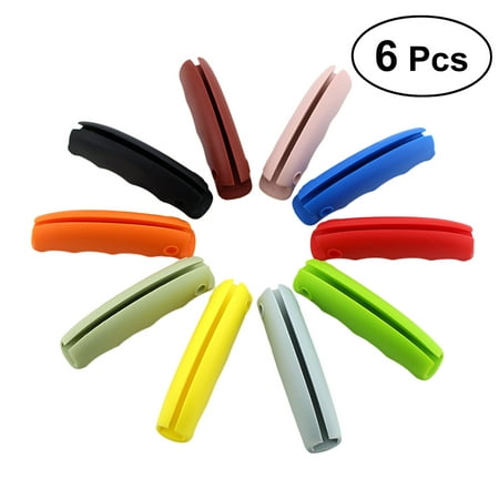 

6 Pcs Silicone Multifunctional One-trip Grip Bag Holder Carrier with Self-locking Thumb Labor-saving Mention Dishes Devices Carr
