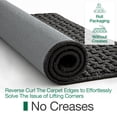 thumbnail image 6 of FRABE Washable Door Mat Indoor Entrance 17x30, Dirt Trapper Front Door Mats with Absorbent Interior and Non-Slip Rubber Backing, Entryway Doormat, Grey, 6 of 10