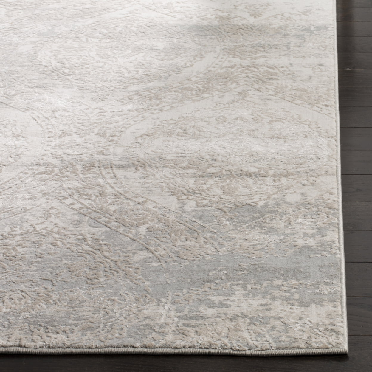 SAFAVIEH Princeton Collection PRN715G Grey / Beige Rug
