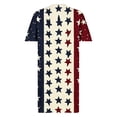 thumbnail image 5 of QUNYINEY Plus Size Dresses for Women Patriotic Independence Day Midi Short Sleeve A Line Dress with Pockets Summer V-Neck Loose Fit Dresses, 5 of 8