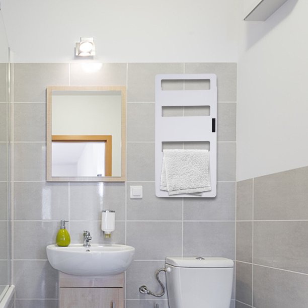 3 Layers WallMounted Bath Towel Heater Electric 110V Touch Screen Type