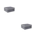 thumbnail image 2 of Bearachild caja de almacenamiento de lencería calcetines armario organizador de sujetadores cajas de compartimentos plegables para ahorrar rejilla 13/gris 2piezas, 2 of 6