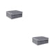 thumbnail image 3 of Matsuzay Caja de almacenamiento de lencería, calcetines, armario para el hogar, organizador de sujetadores, cajas de compartimentos plegables rejilla 13/gris 2Conjunto, 3 of 6