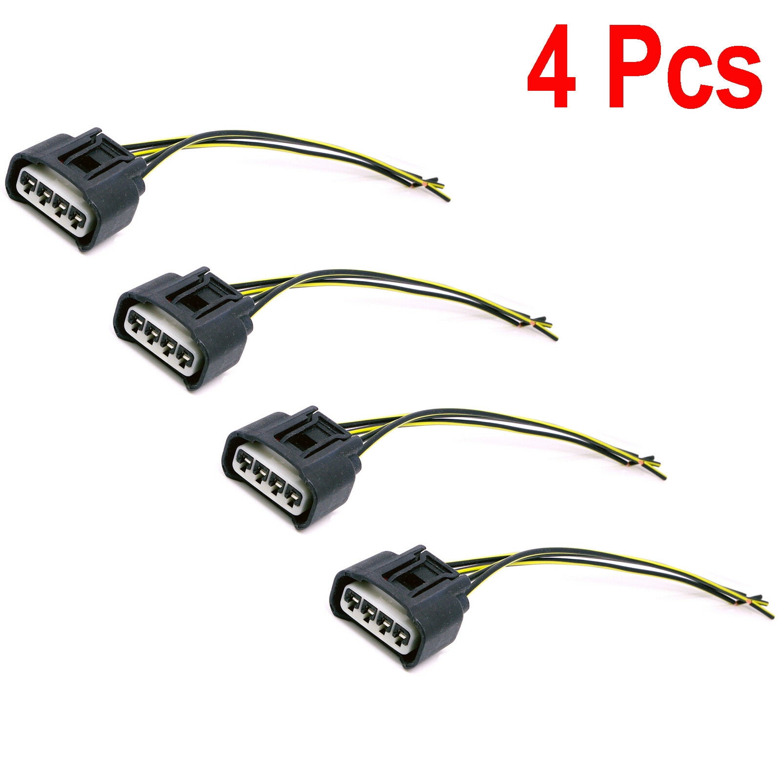 4 x Ignition Coil Female Connector Plug Harness For 20012007 Toyota Highlander