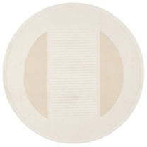 SAFAVIEH Rodeo Drive Gertrude Abstract Area Rug, Ivory/Beige, 6' x 6' Round