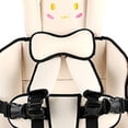 thumbnail image 4 of Silla para asiento de bebé, cojín de seguridad portátil para coche, colchón transpirable para niños menores de 12 años, Color Beige, conejo, 4 of 5