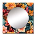 thumbnail image 2 of Designart "Vibrant Jungle Mosaic" 0 Square Mirror Wall Decor Bohemian - Large Multicolor Square Bathroom Mirror - Square Printed Wall Mirror Art, 2 of 5