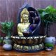 thumbnail image 1 of Buda Fuente de agua Cascada con flujo de agua circular Luces LED Estatua Buena Jardín para oficina SPA Meditación Relajante Hogar BLESIY Fuente de mesa de Buda, 1 of 8